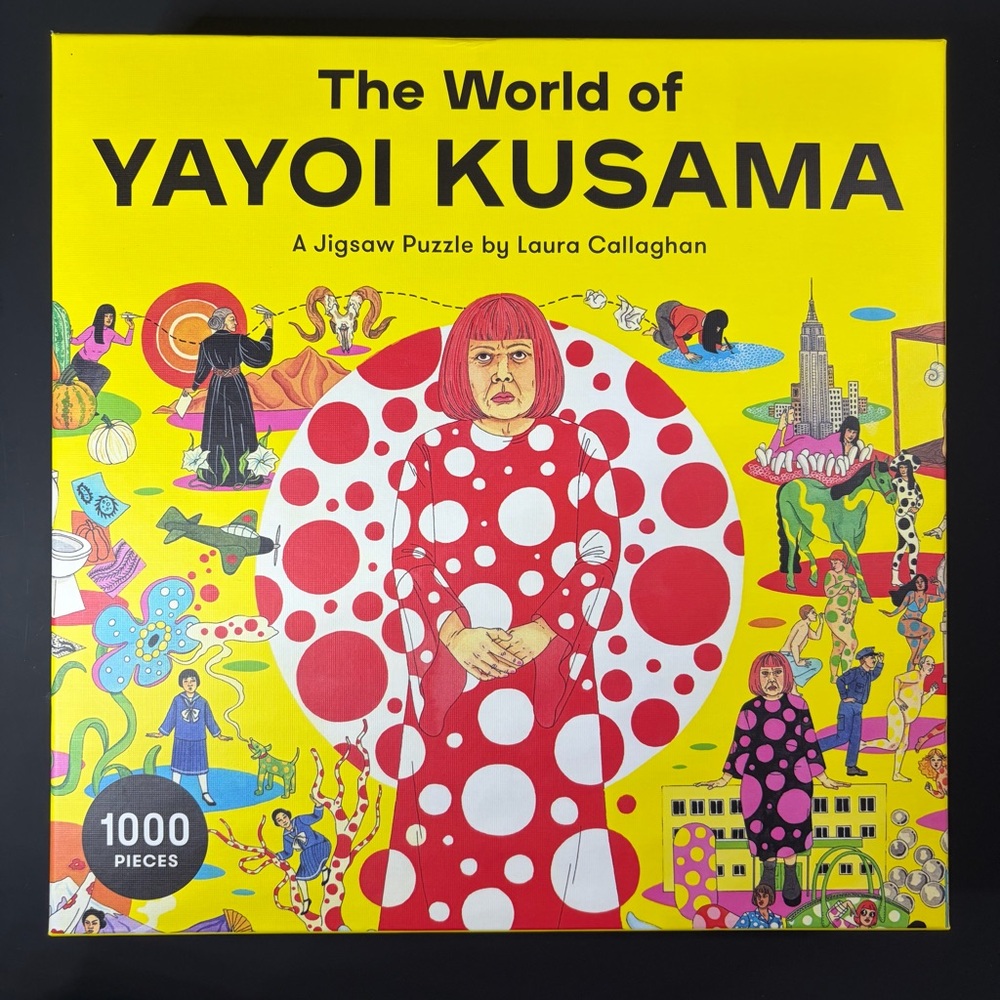 The World of Yayoi Kusama 1000 Piece Jigsaw Puzzle by Laura Callaghan - Complete